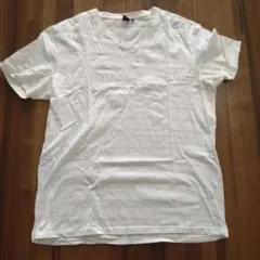 Calvin Klein ホワイト Vネック Tシャツ