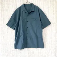 2874 UNIQLO オープンカラーシャツ　ストレッチ　半袖　ユニセックス