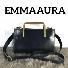 エマオーラ　ウォレットバッグ　ショルダーバッグ　2way BLACK K1484