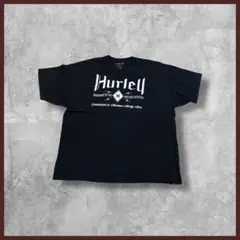 US古着 Hurley ハーレー プリント Tシャツ半袖 ブラック XXLサイズ