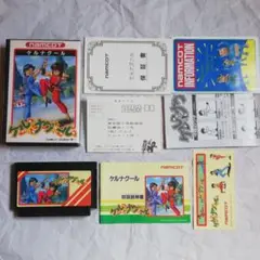 【FC】 ケルナグール 箱 説明書 ハガキ シール マップ付き ファミコンソフト