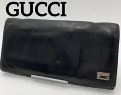 GUCCI グッチ 長財布 フリックボタン ブラック ブランド オシャレ