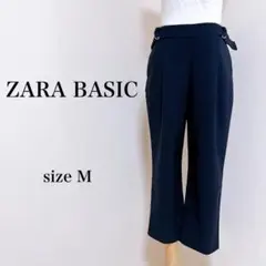 ザラベーシック パンツ ストレート ネイビー M レディース 【16-531】