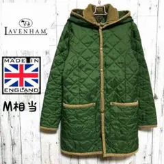 LAVENHAM/ラベンハム 取り外し可フード付き ロングキルティングジャケット