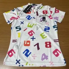 Birdie Hunt ゴルフウェア　カラフル数字ポロシャツ　S 新品