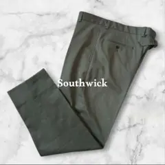サウスウィック シンチバックタックトラウザーズ USA製 W33 カーキ