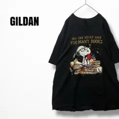 y7525 ギルダン　スヌーピー　プリントTシャツ　半袖　カットソー　ビッグ