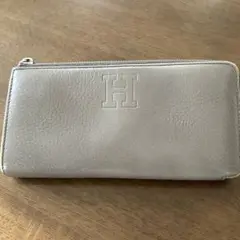 HIROFU レザー 長財布 グレージュ