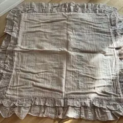 Francfranc フリル付きクッションカバー ピンク