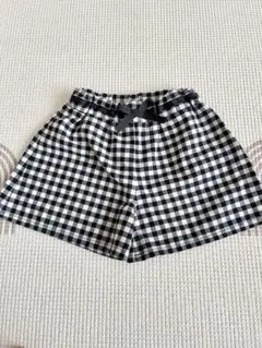 90サイズ　美品　しまむら　ギンガムチェックショートパンツ