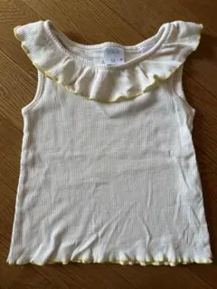 ZARA KIDS フリルカラーリブトップス　2-3y