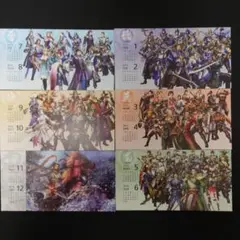 【非売品】 真・三國無双7 猛将伝 特製カレンダー＆ポストカードセット