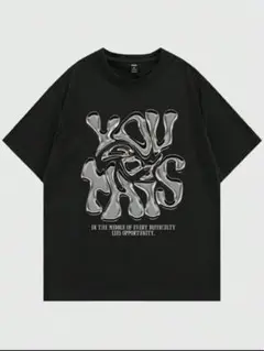 tシャツ　黒　ロゴ