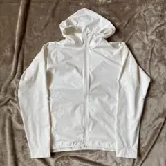 UNIQLO ドライEXUVカットフルジップパーカ オフホワイト M ユニクロ