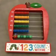 はらぺこあおむし　ビーズ数え器　カラフルそろばん　知育玩具￼
