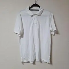 GU　ジーユー　ドライポロシャツ(半袖) 白　ホワイト　White　Lサイズ