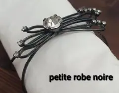 petite robe noire☆クリスタルブレスレット