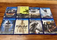 PS4 ゲームソフト 8本セット アンチャ DQヒーローズ FF15 トリコ 等