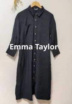 Emma Taylor エマテイラー シャツ ワンピース 無地 シンプル