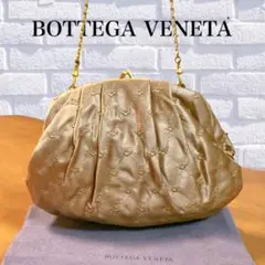【美品】BOTTEGA VENETA ゴールドチェーン パーティバッグ ポーチ