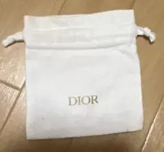 Dior ホワイト巾着袋