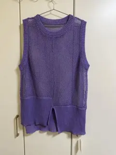 CYAN TOKYO メッシュ編みベスト
