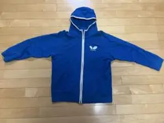 Butterfly 青 Sサイズ ジップパーカー