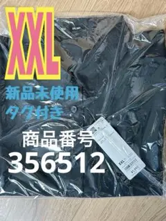 ジーユー シアーシャツ(5分袖)Q ブラック XXL