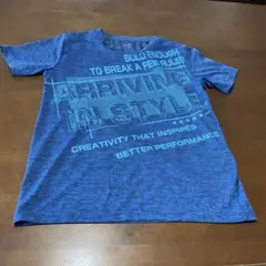 iCOOL プリントTシャツ 140サイズ 青