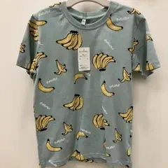 【146】バナナ柄 Tシャツ 140サイズ 西松屋 半袖 夏 子供服