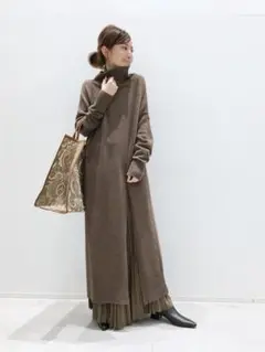 Deuxieme Classe Slit KNIT OP ニットワンピース