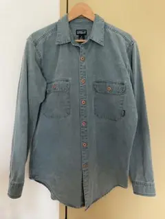 patagonia 長袖シャツ M 青緑