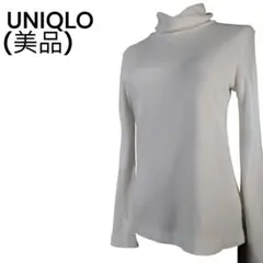 ＜美品＞ UNIQLO ヒートテックタートルネックTフリース吸湿発熱保温吸汗速乾