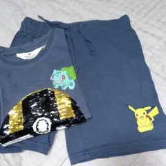 H&M ポケモン Tシャツ 120cm ネイビー