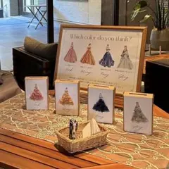 ドレス当て　結婚式　投票箱&投票カード　ハンドメイド