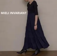 ミエリインヴァリアント　Tiered Docking Bicolor Dress