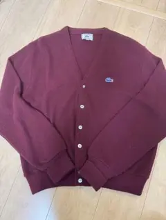 LACOSTE 青ワニ　70S80S カーディガン L タグあり