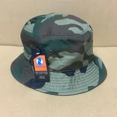ニューハッタン☆バケハ☆ウッドランドカモ☆ミリタリー☆カモフラ☆迷彩☆L/XL