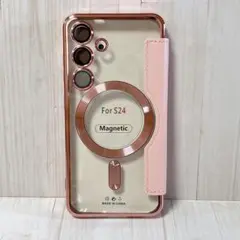 ⭐️GALAXY S24 MagSafe 対応 ケース ピンク 背面クリア