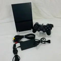 動作品　PS2 SCPH-70000 本体 一式 コントローラー 薄型