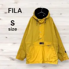 FILA フィラ 美品 メンズ ブルゾン 黄色 イエロー マウンテン パーカー