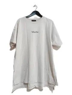 ラグマシーン　アルフォンス・ミュシャ アートTシャツ ベージュ ゆったり
