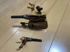 ☆ 日本黒柿 ☆ 貴重な材料左手 弓型万力 竿受あり特選品