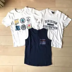 GU Tシャツ　ランニング　3枚セット ホワイト ネイビー　150
