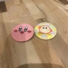 カービィ　刺繍缶バッジ２個セット