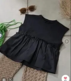 ペプラムカットソー