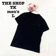 ザショップtk メンズ　半袖カットソー　Tシャツ　ブラック　Lサイズ　トップス