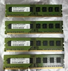 メモリ DDR3 4GB×4 16GBセット