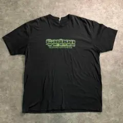 【ヴィンテージ】ロゴプリントTシャツ XXL 黒 古着usedTSM5