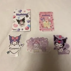 Kuromi & My Melody ステッカー 4枚セット
